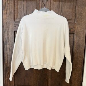 Quince Ivory Cowl Neck Sweater